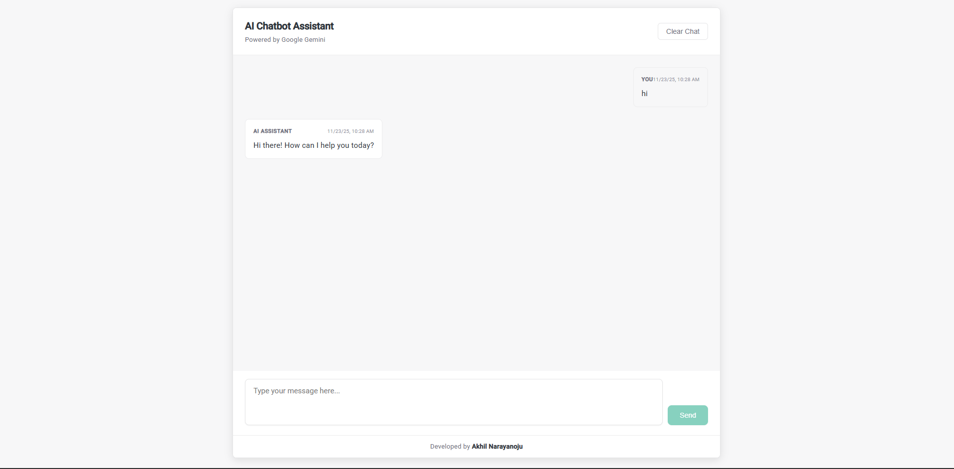 AI Chatbot Application